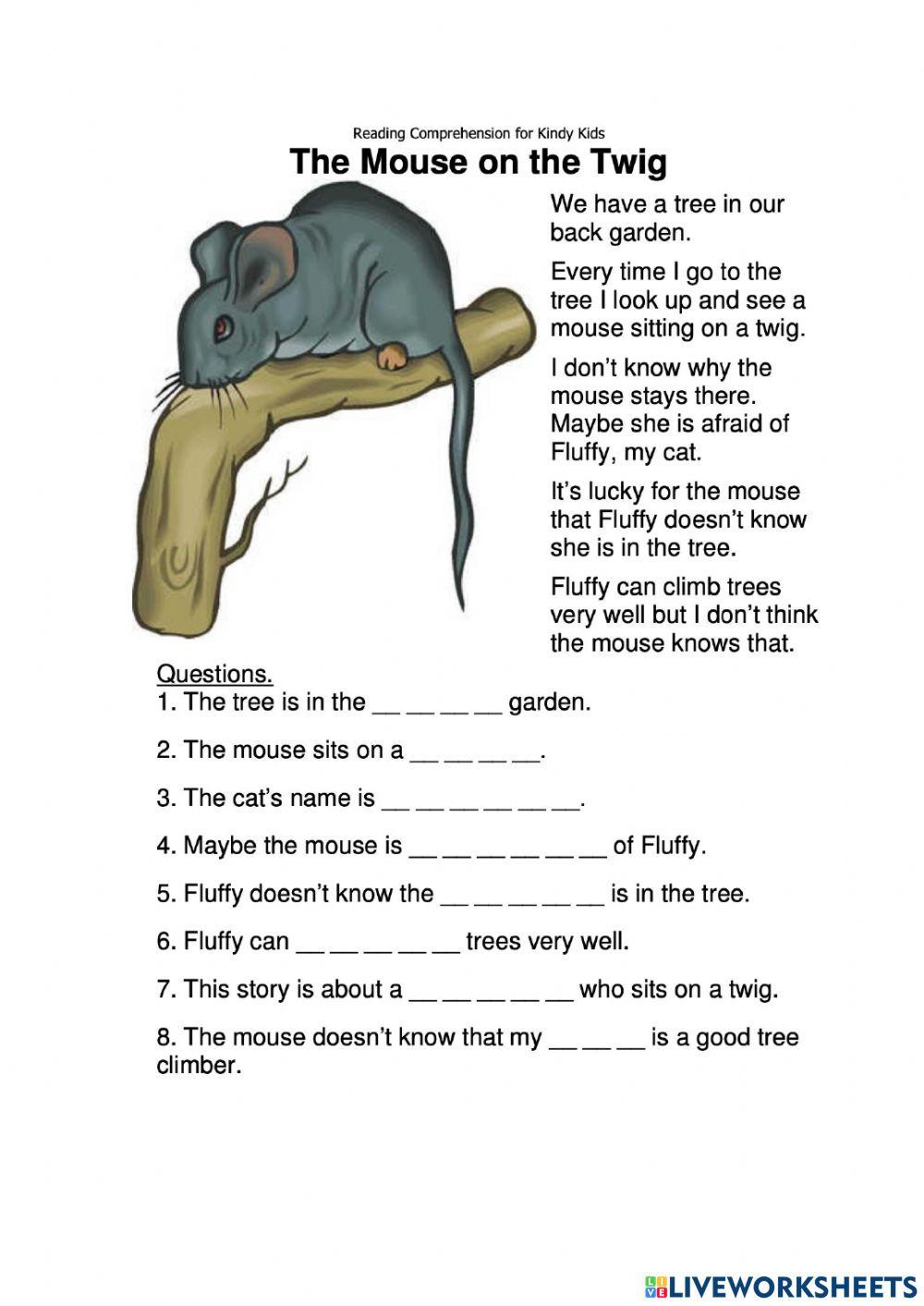 The mouse on the twig