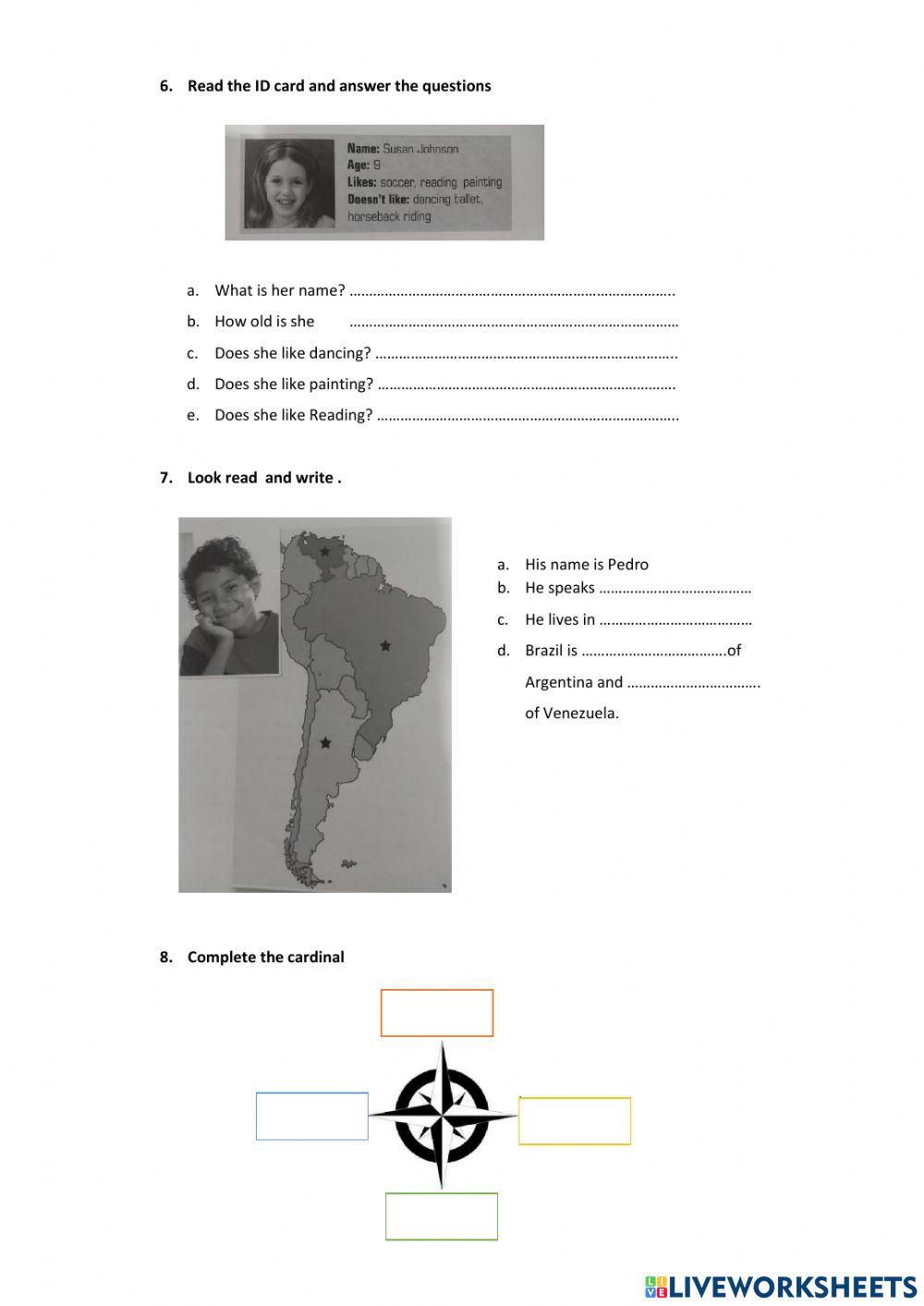 Third grade second quimester evaluation