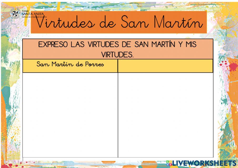 Las virtudes de San Martín