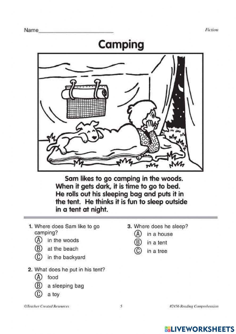 Basic Reading Comprehension online exercise for | Live Worksheets