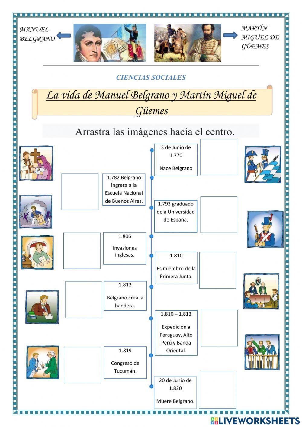 Manuel Belgrano y Martín Miguel de Guemes