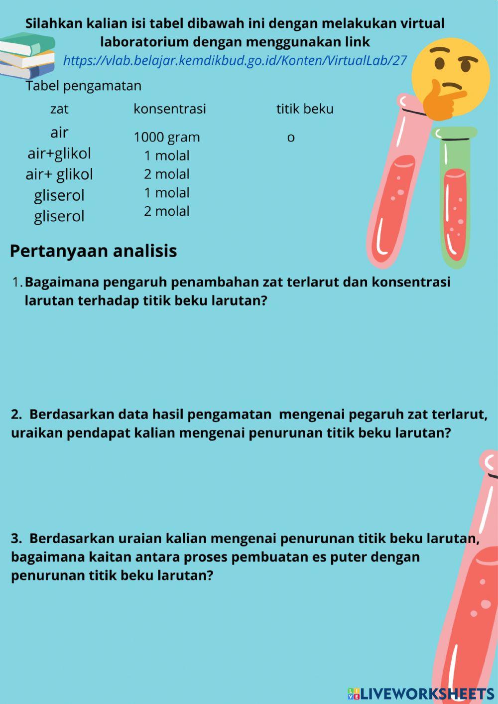 Penurunan titik beku larutan