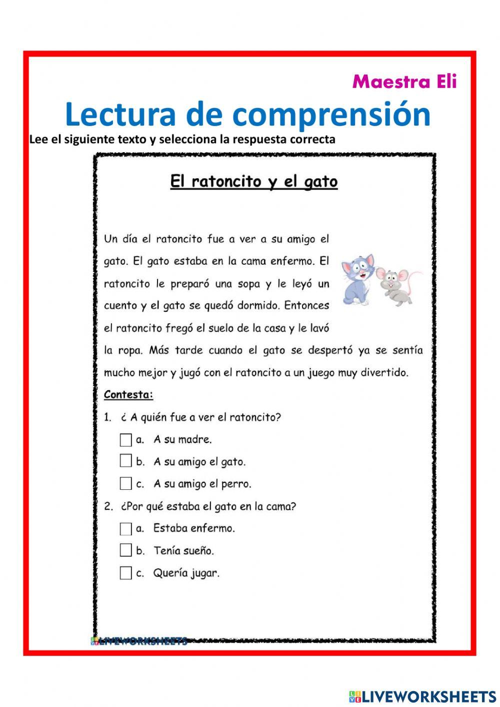 Lectura de Comprensión