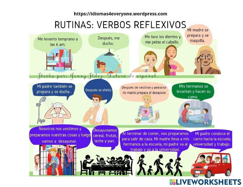 Verbos reflexivos