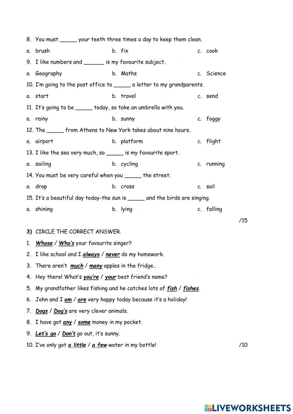 Final test Great Wonders 1