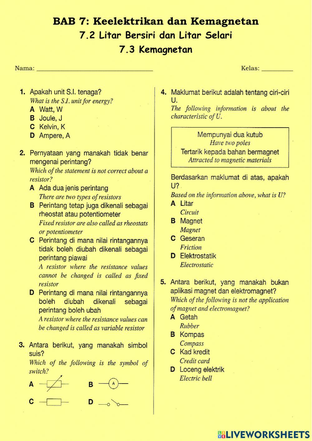 7.2 Litar Bersiri & Litar Selari