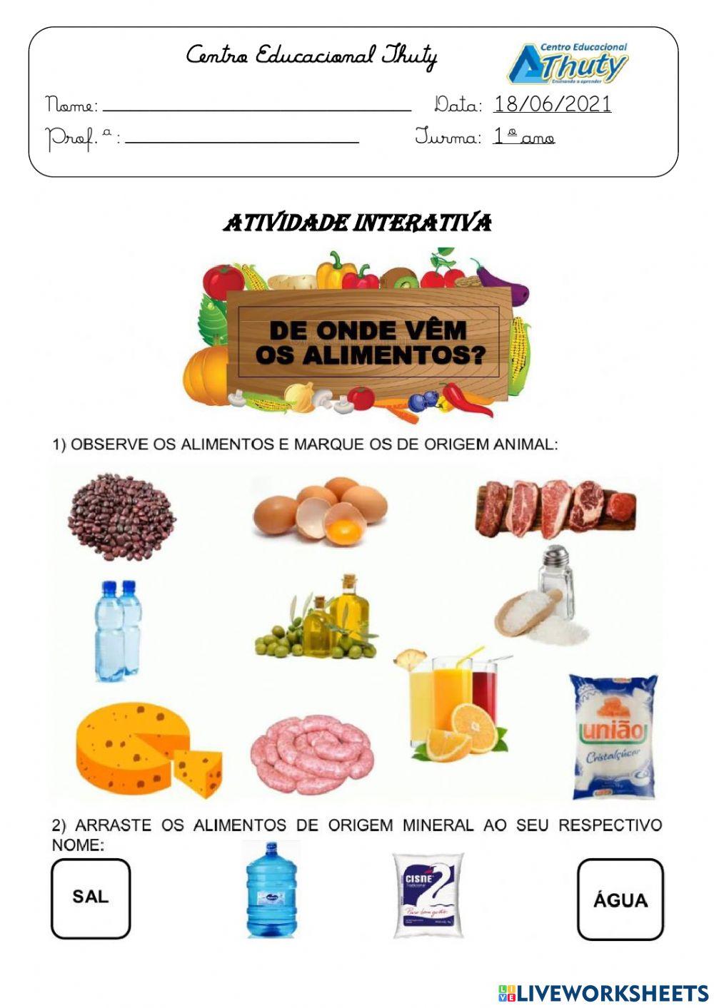Os alimentos