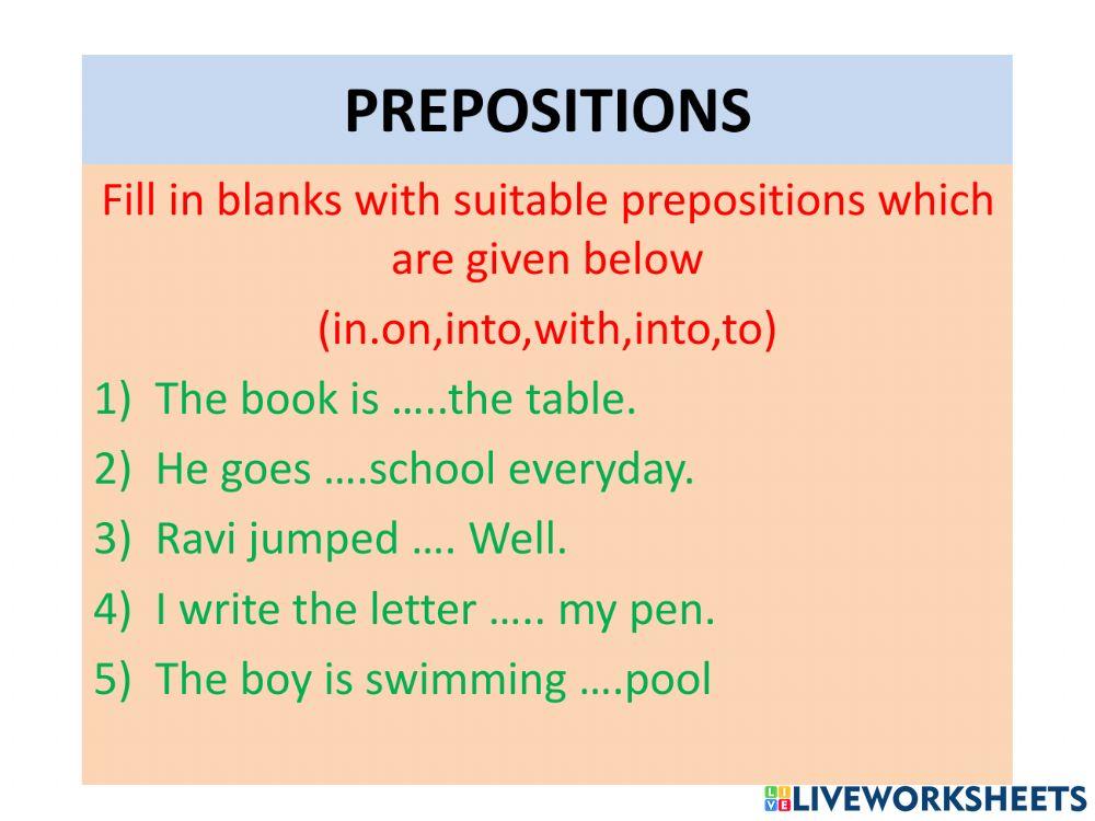prepositions