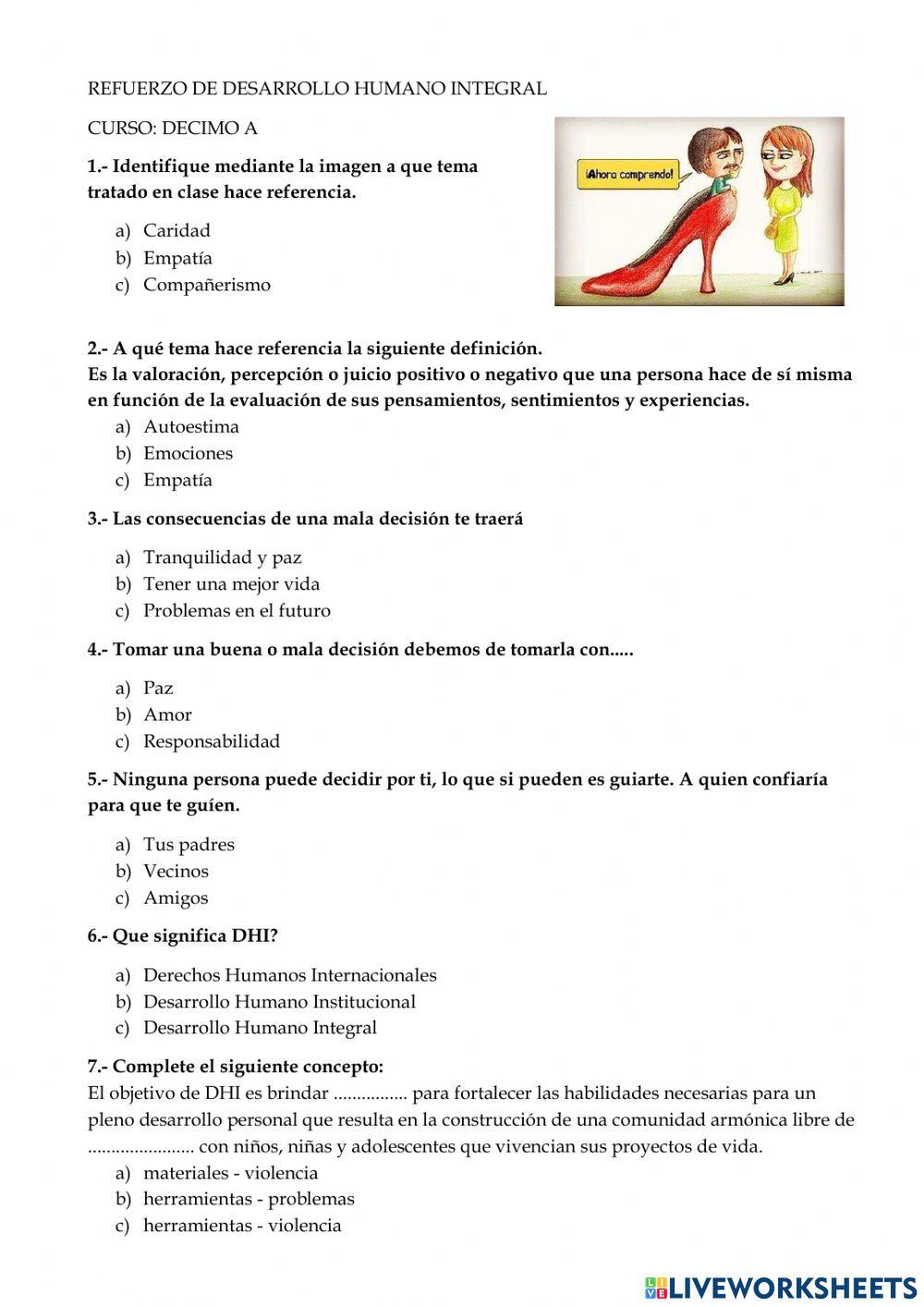 Refuerzo de desarrollo humano