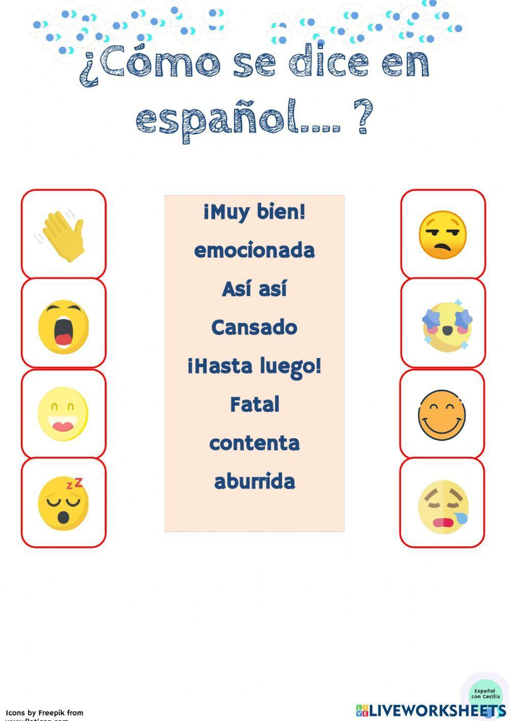 ¿Cómo se dice en español...?