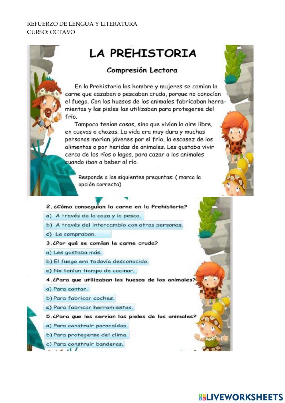 Refuerzo de lenguaje octavo