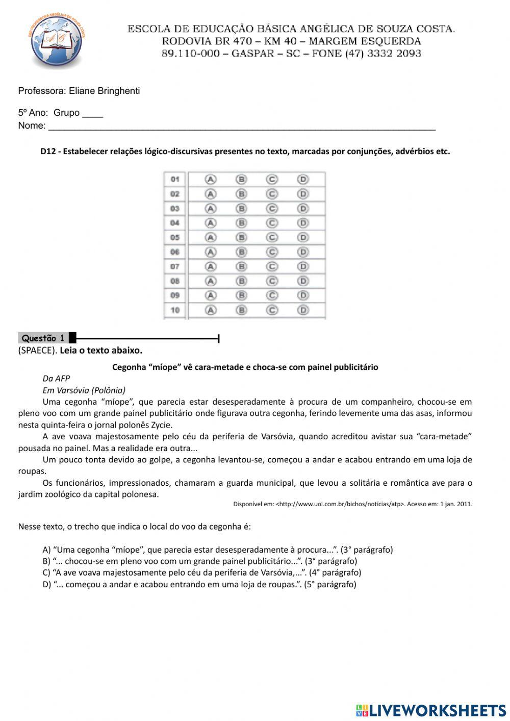 Interpretação de texto