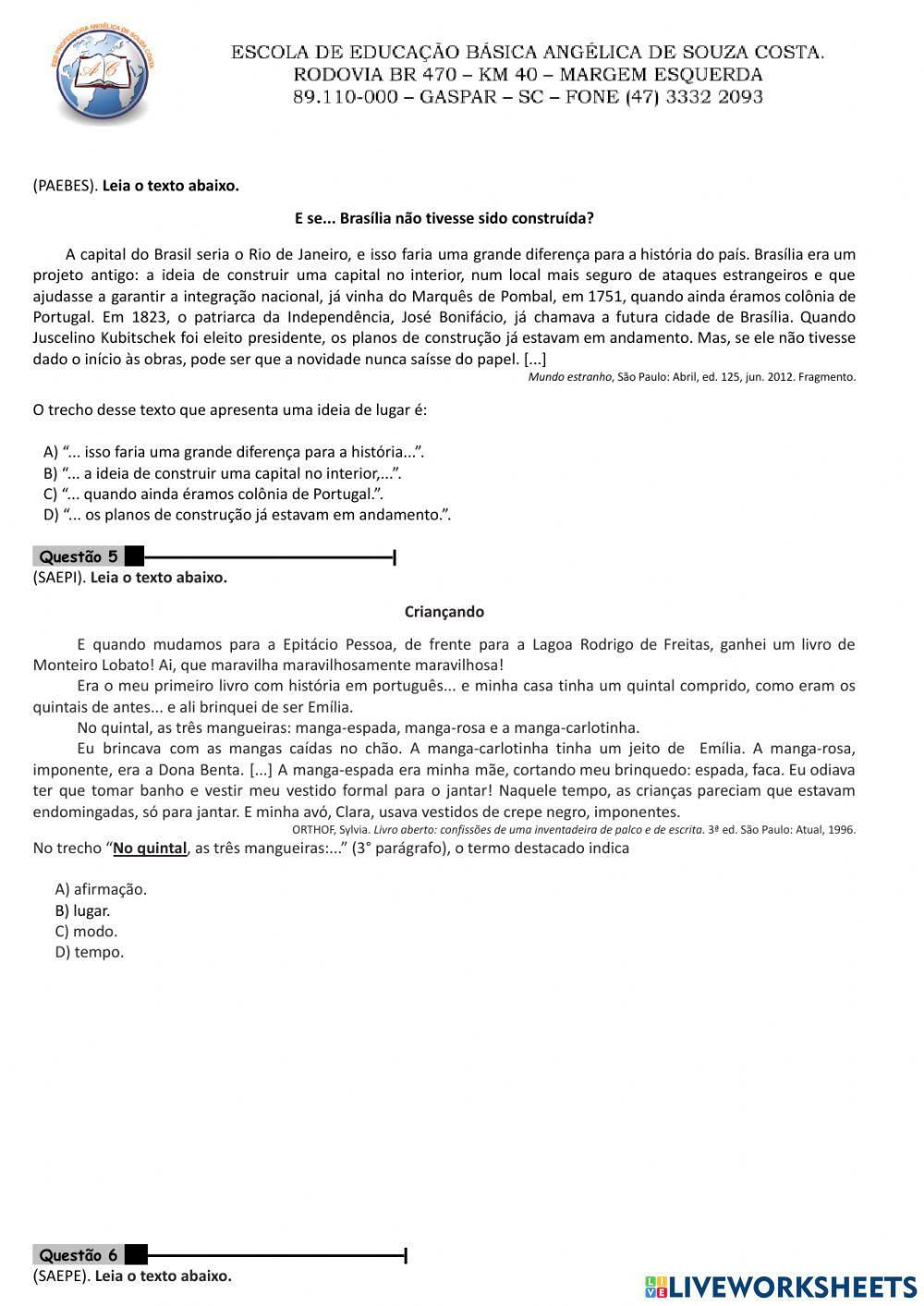 Interpretação de texto