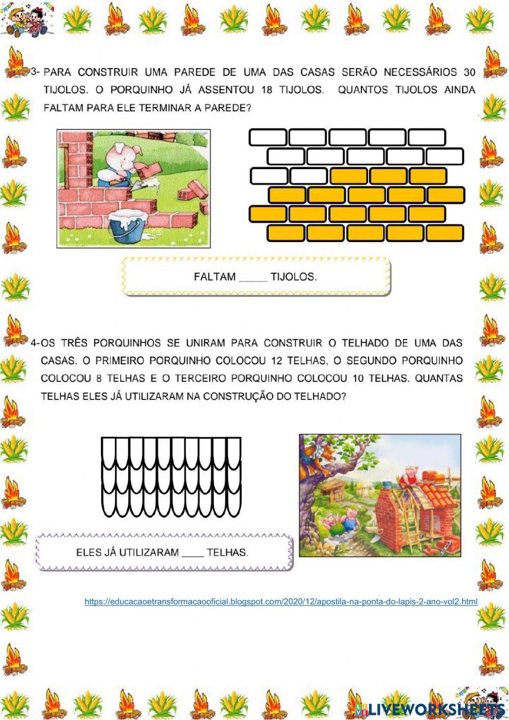 Atividades de Matemática