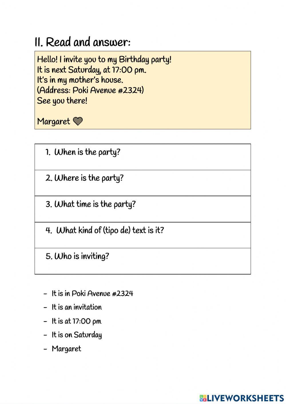 Reading comprehension kids