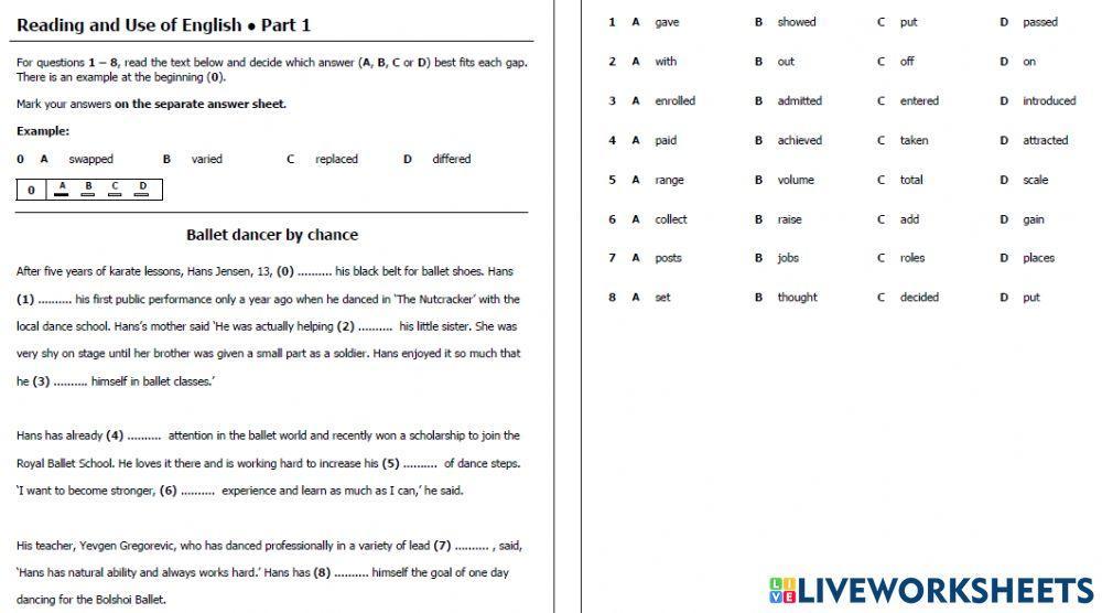 Use of english- part 1