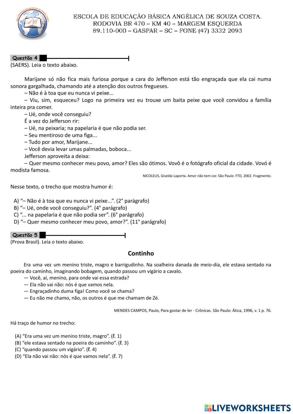 Interpretação de texto