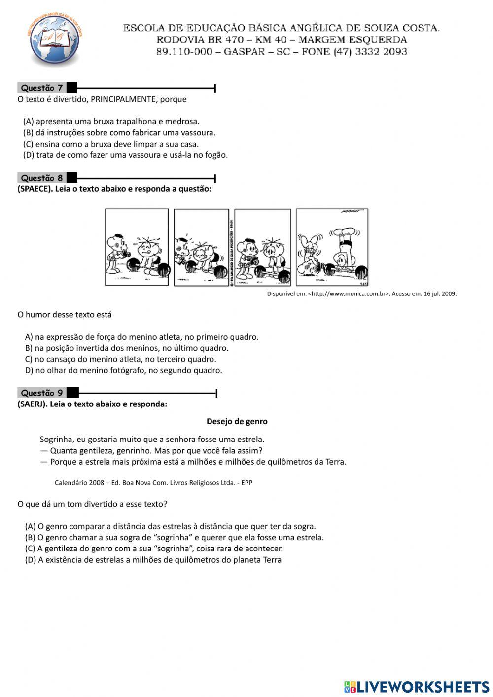 Interpretação de texto