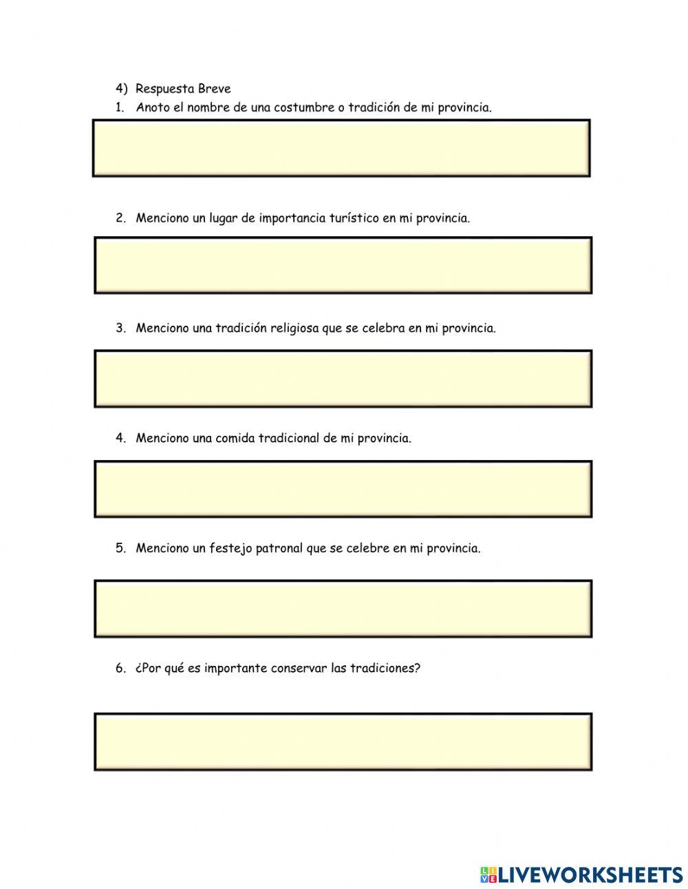 Costumbres de mi provincia