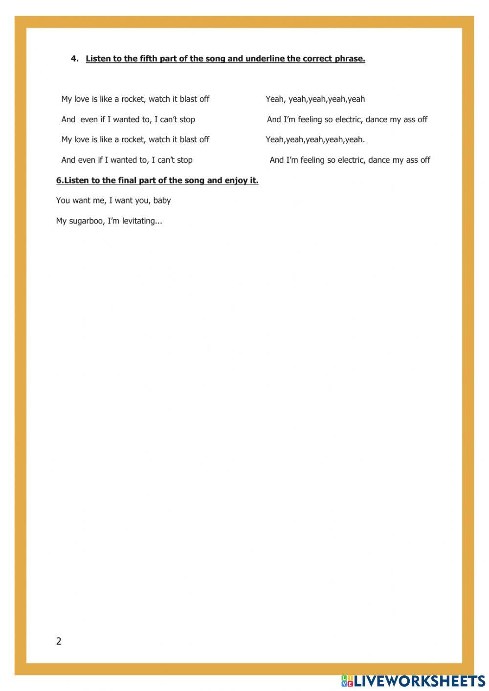 Songs en english dua lipa