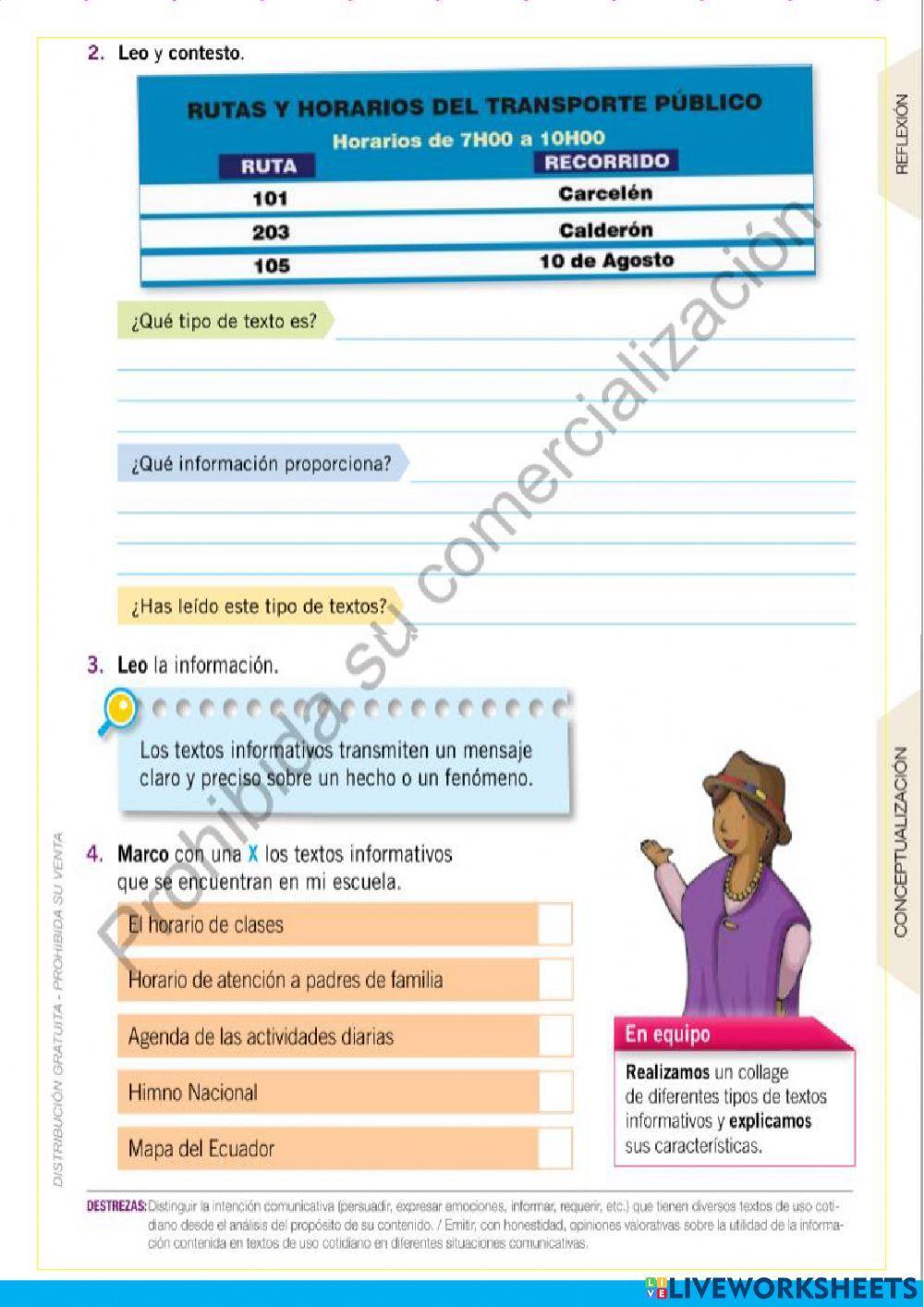 Los textos y su intención comunicativa