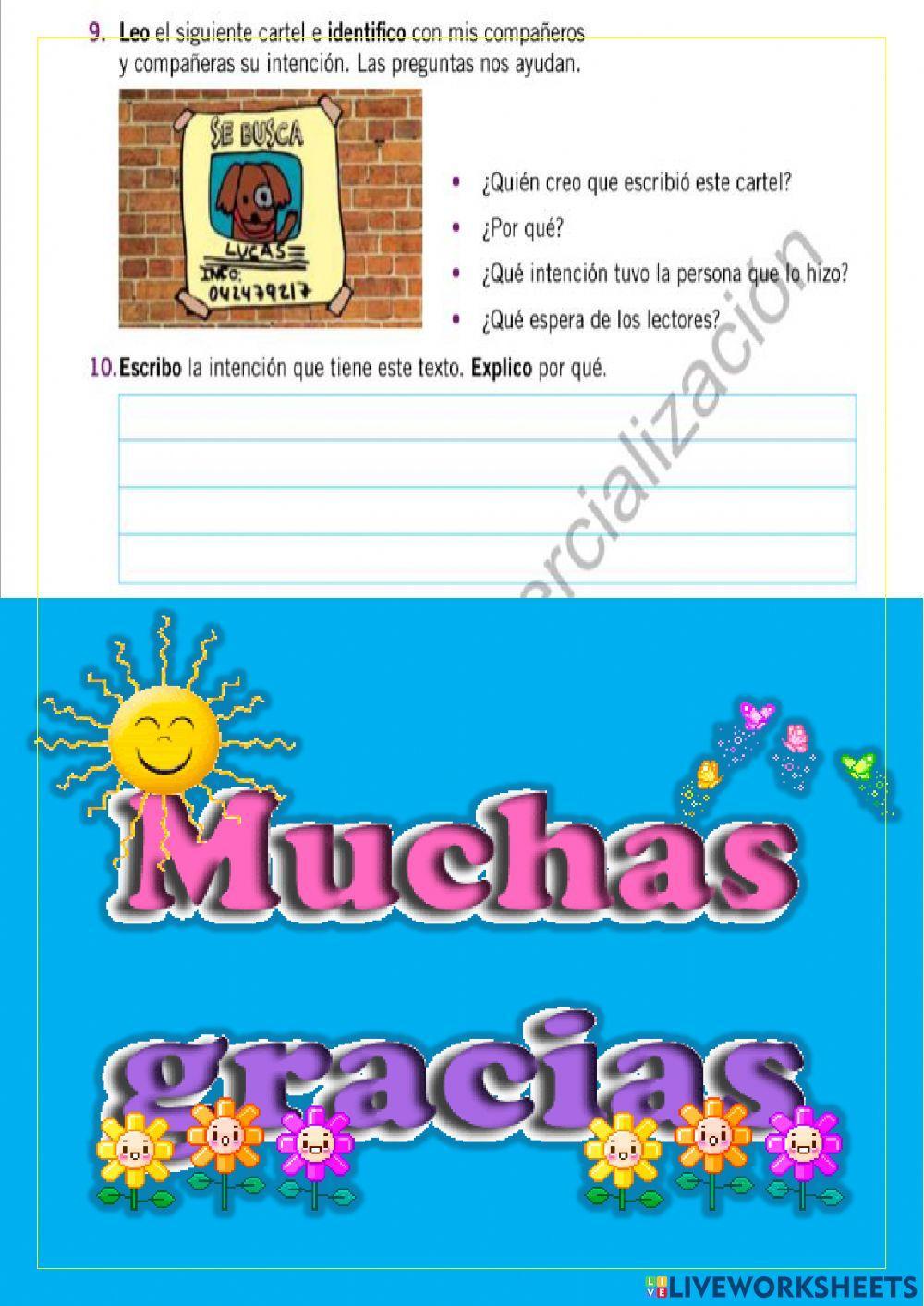 Los textos y su intención comunicativa