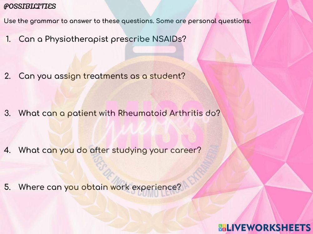 Physiotherapy Possibilities