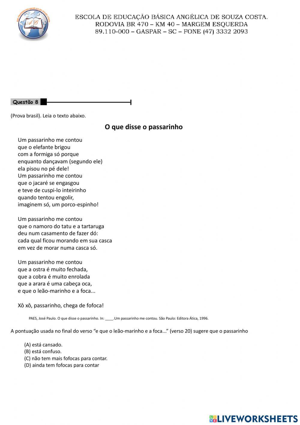 Interpretação de texto