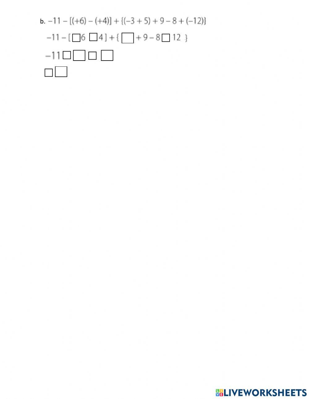 Lección 2: Adición y sustracción de números enteros