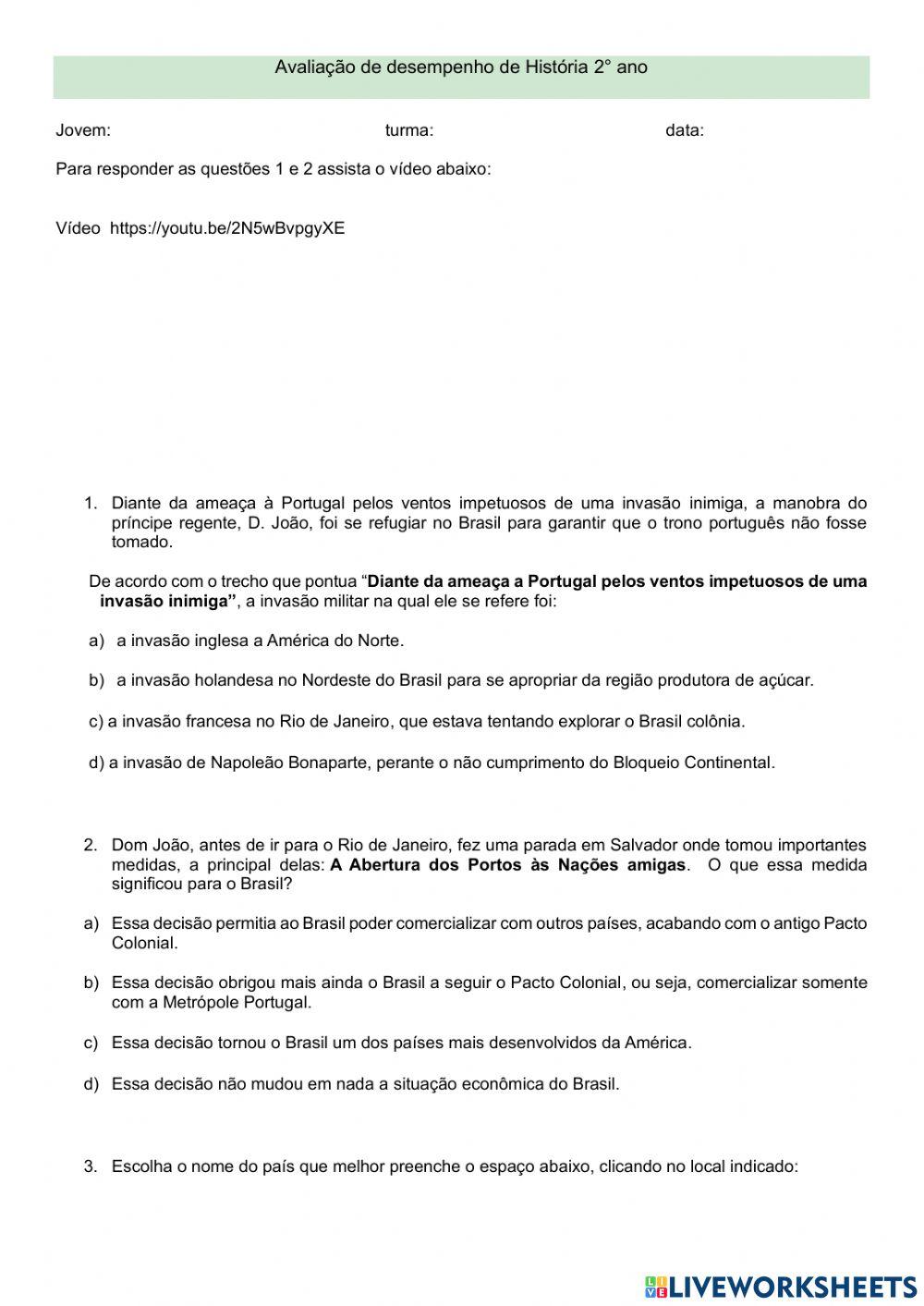 Vinda da Família Real e Revolução Industrial