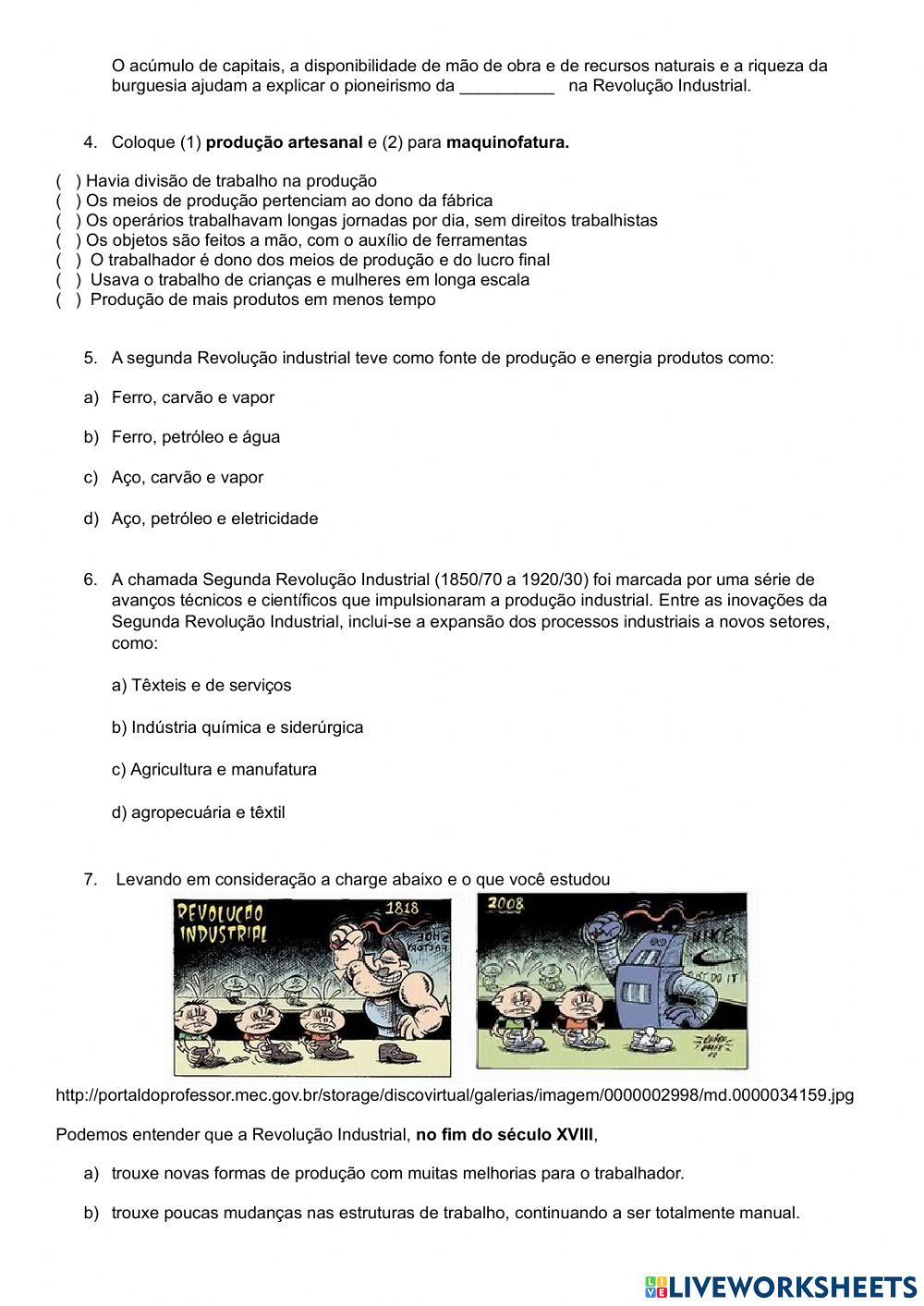 Vinda da Família Real e Revolução Industrial
