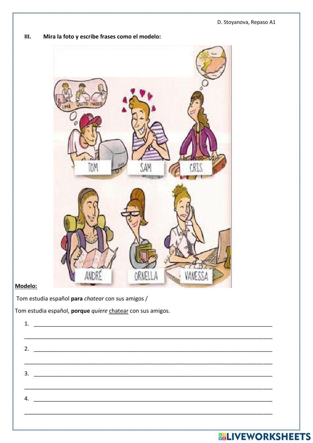 Ejercicios de Repaso A1