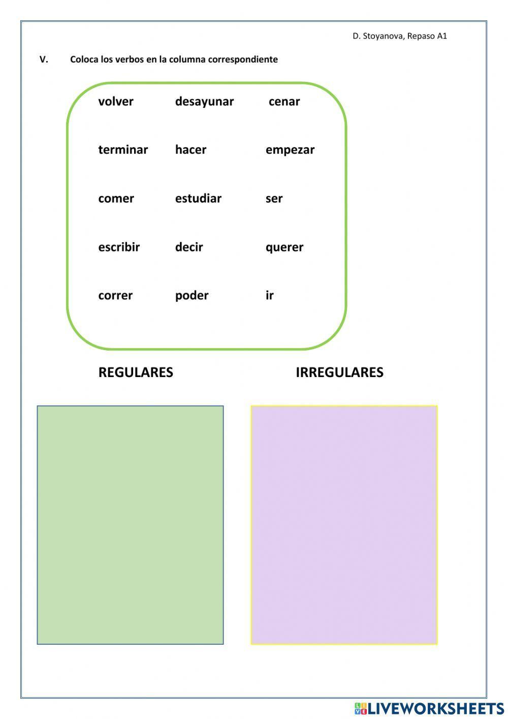 Ejercicios de Repaso A1