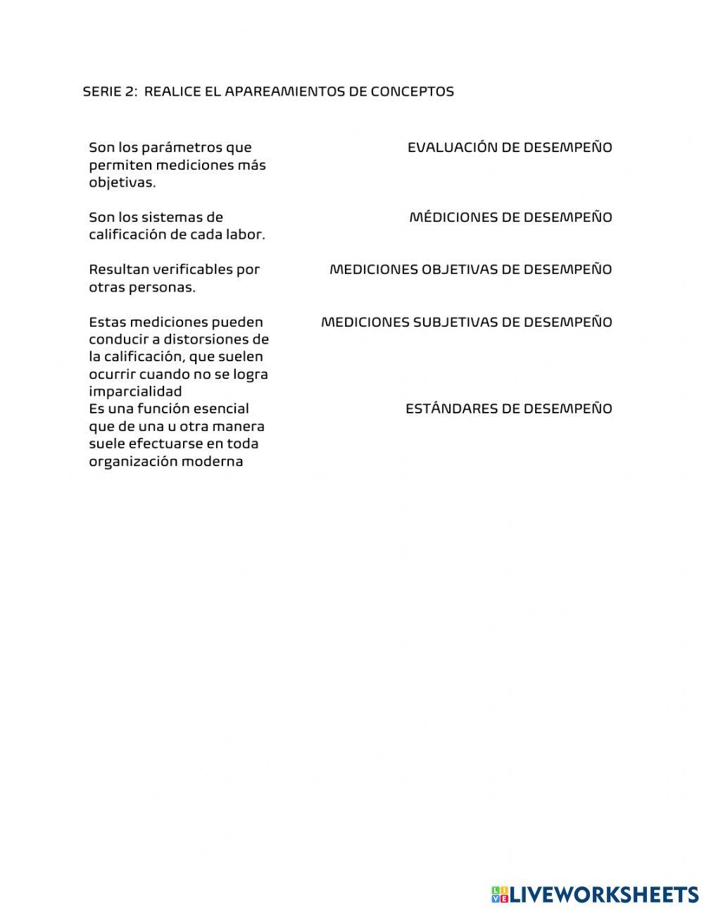 Evaluación de Desempeño