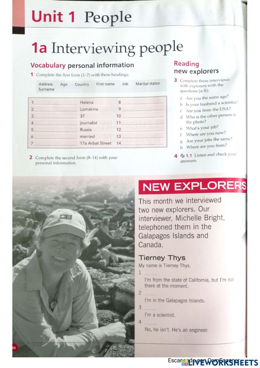 Personal information