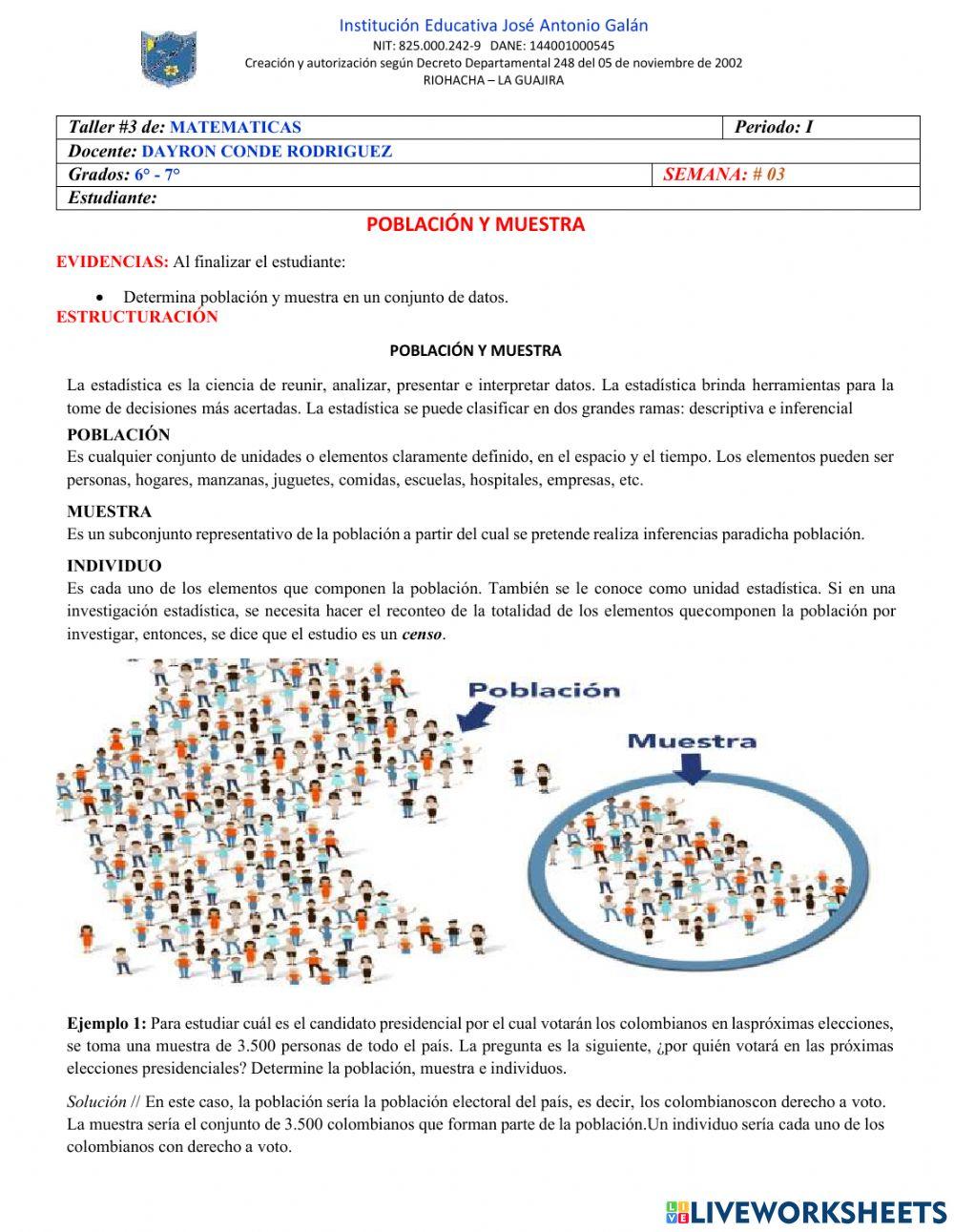 Población y muestra