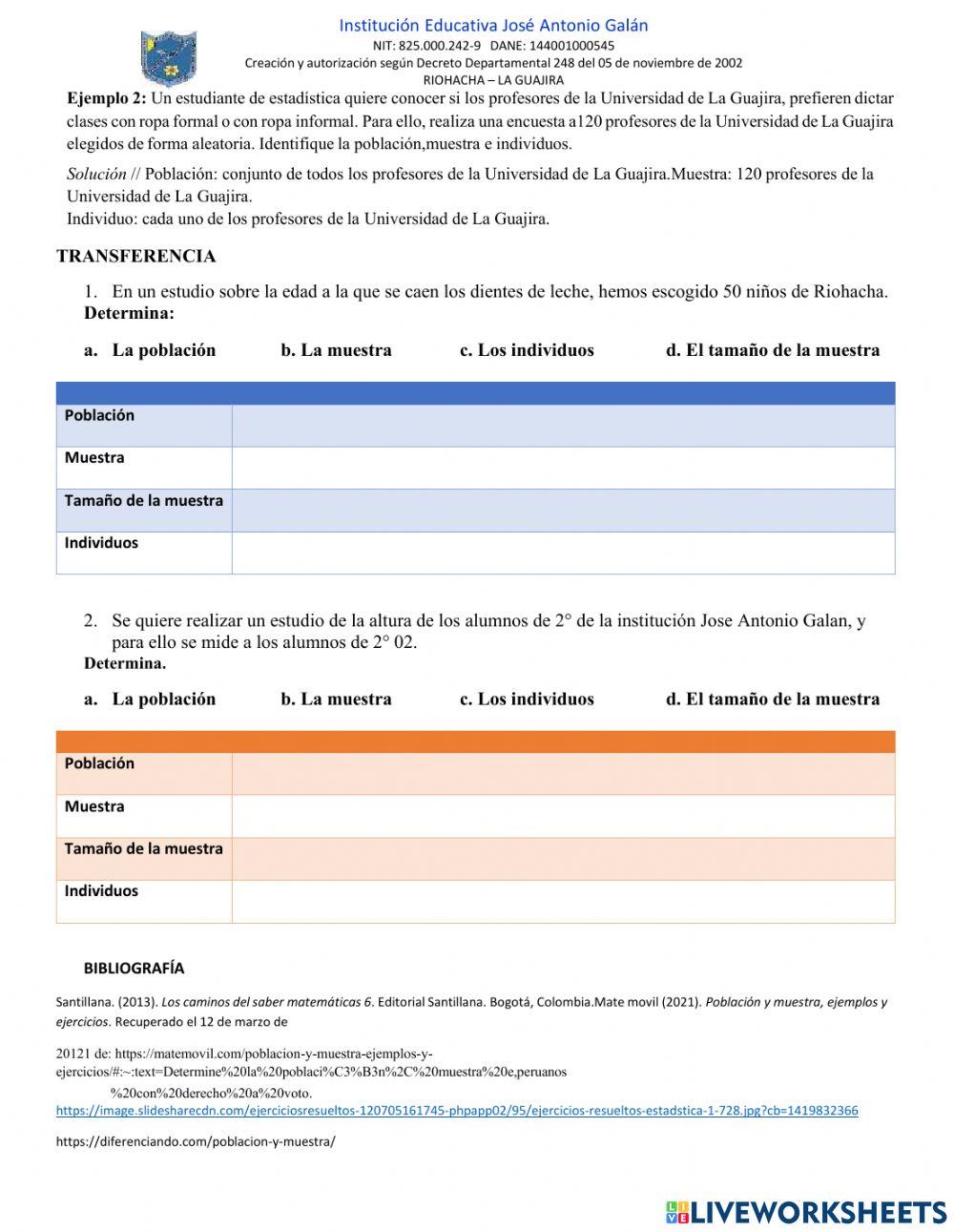 Población y muestra