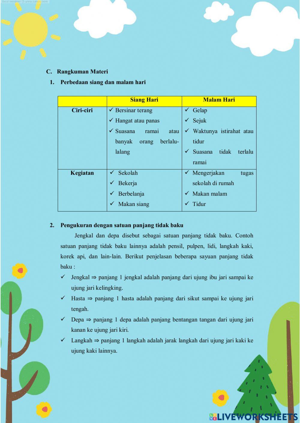 LKPD Peristiwa Malam Hari
