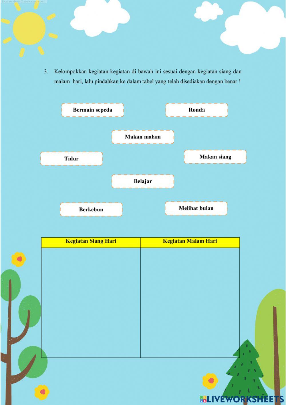 LKPD Peristiwa Malam Hari