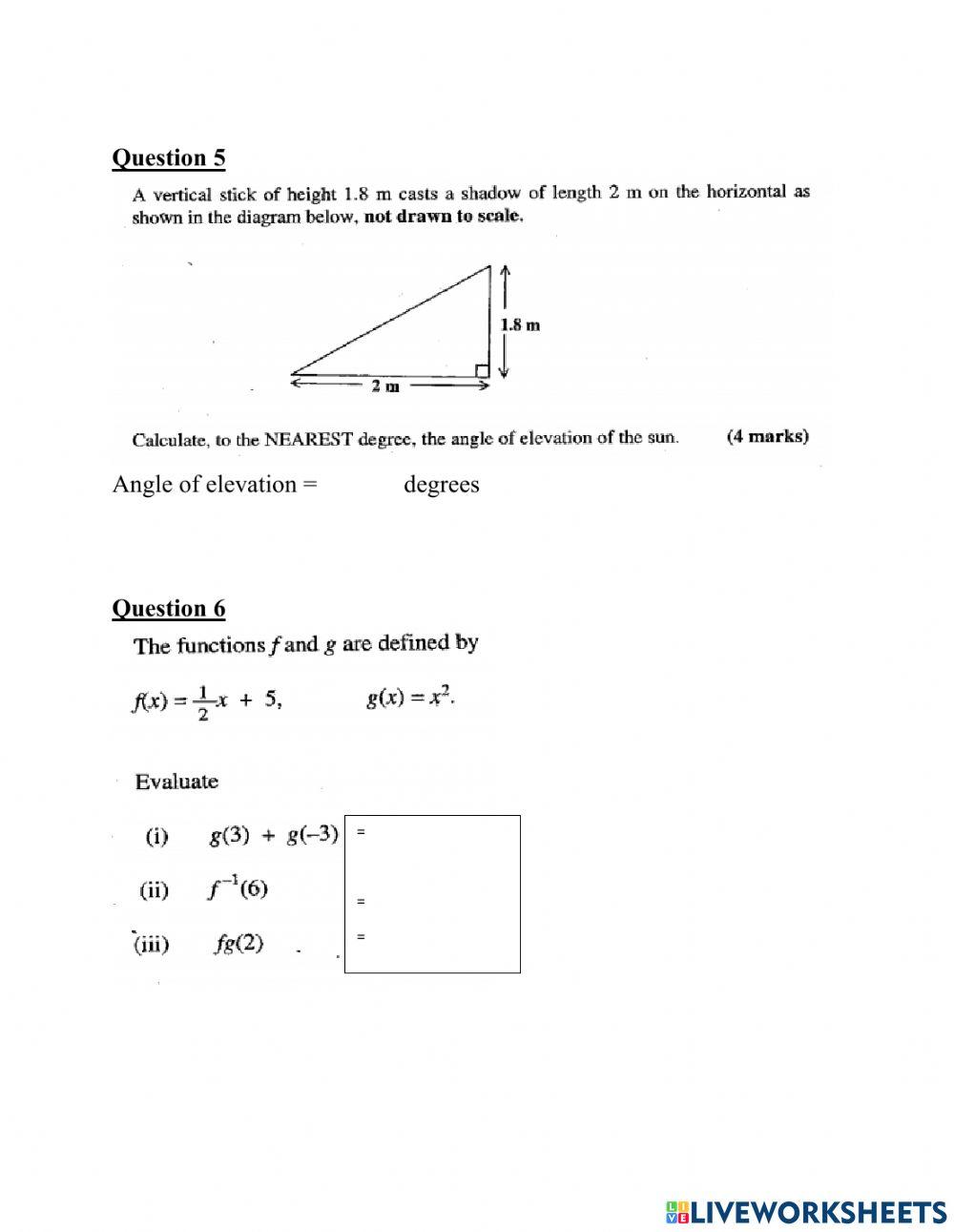 CSEC Math - Form 4L