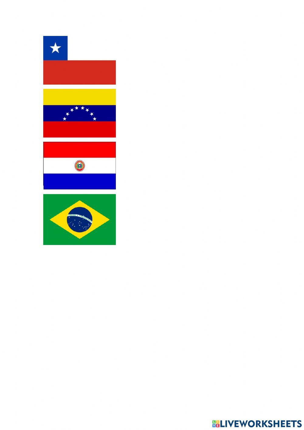 Banderas de Sudamérica