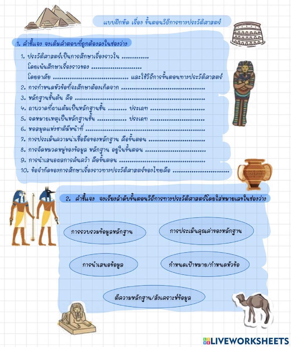 ขั้นตอนวิธีการทางประวัติศาสตร์
