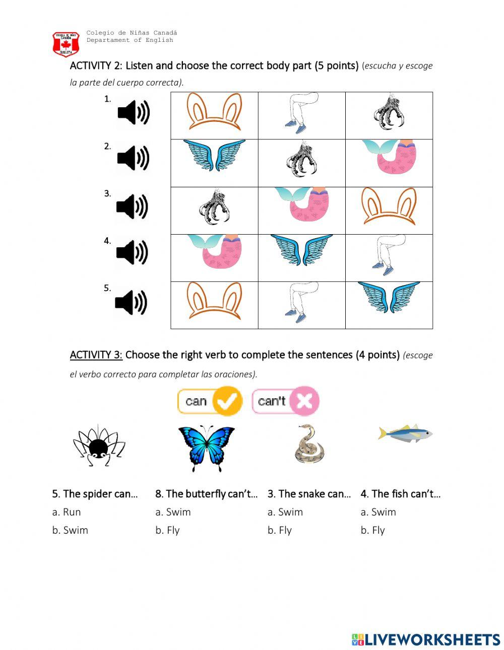 Test unit 2 3rd grade