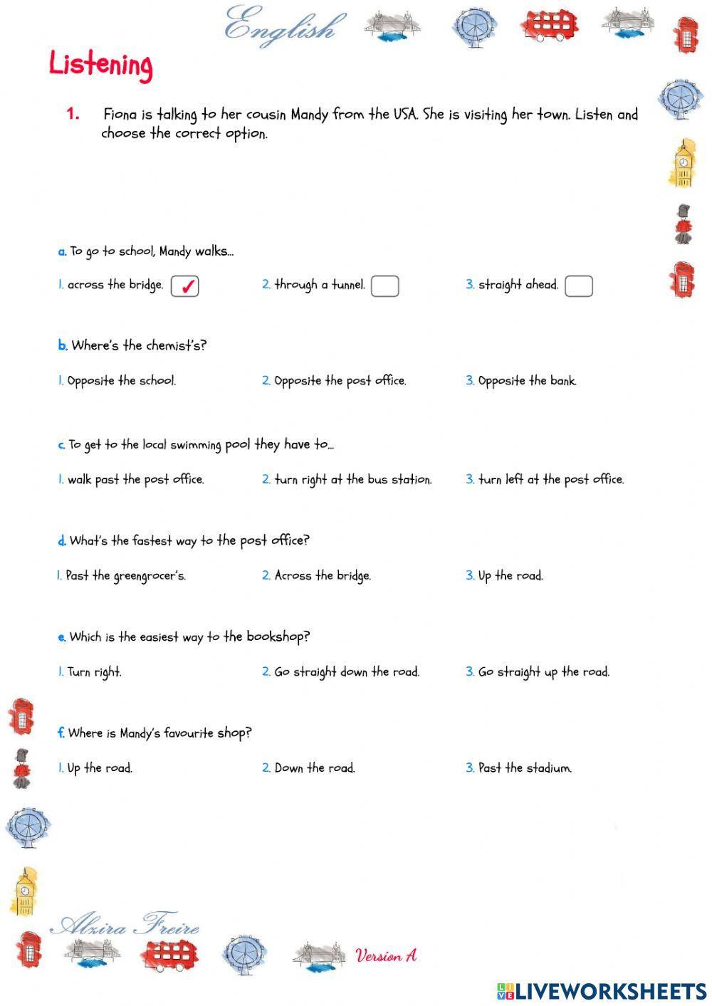 Unit 4 - Test - Listening