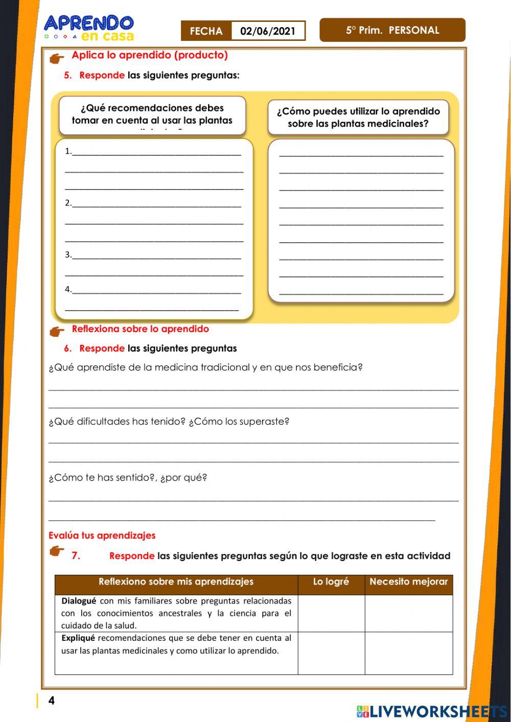 Nuestras prácticas familiares para el cuidado de la salud