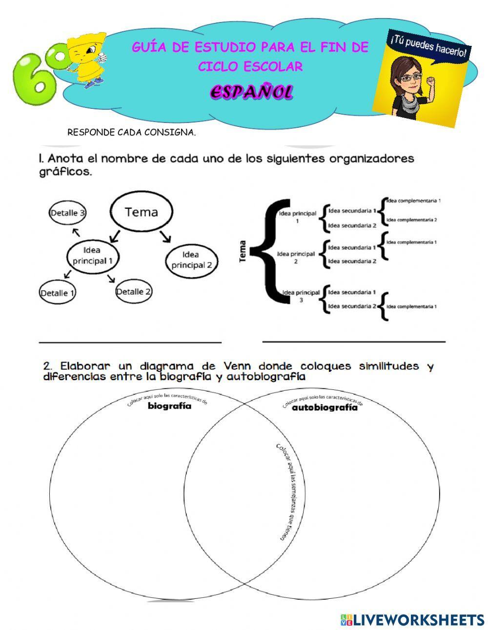 Guia de estudio Español