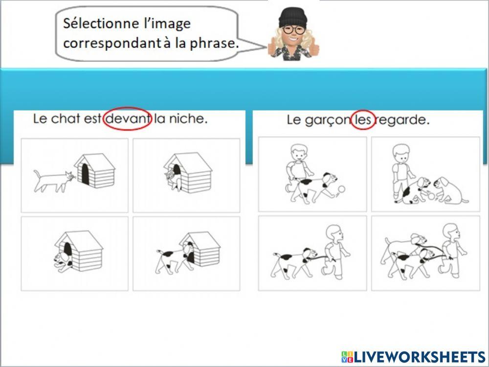 Compréhension teacher Géraldine