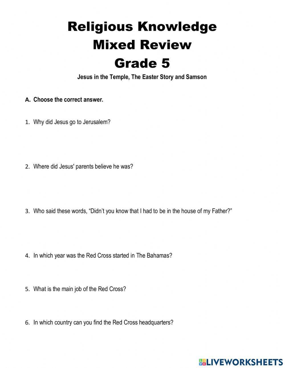 Religious Knowledge- Mixed Review