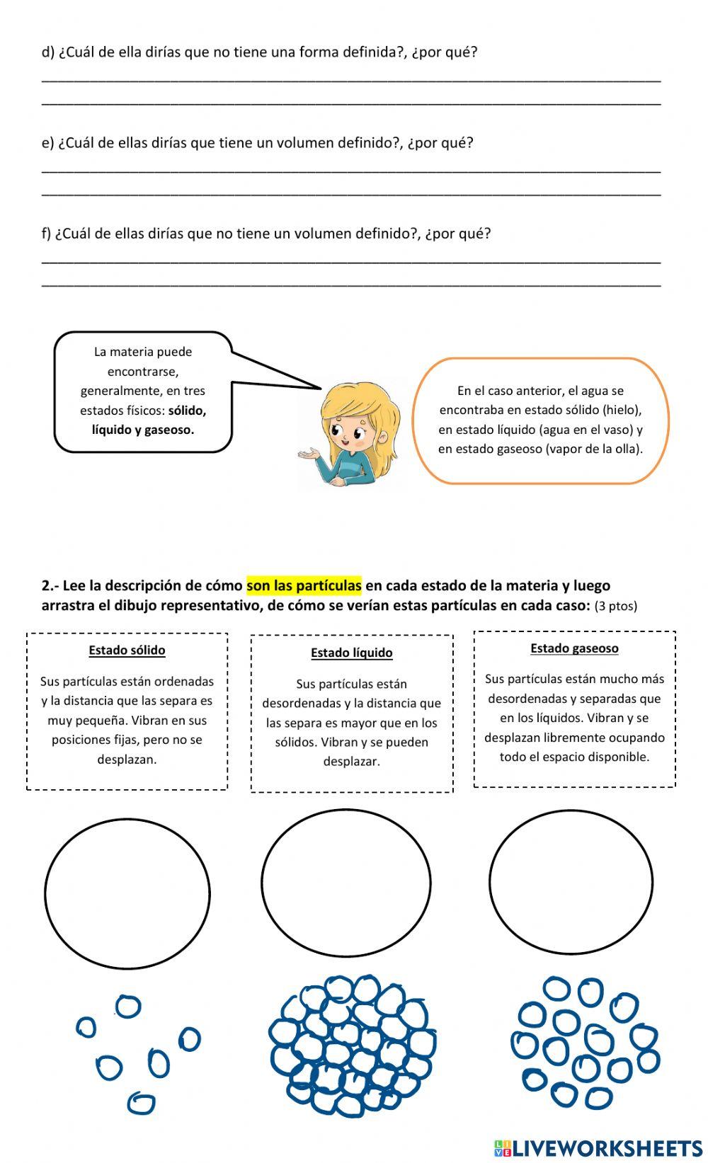 Guia trabajo la materia