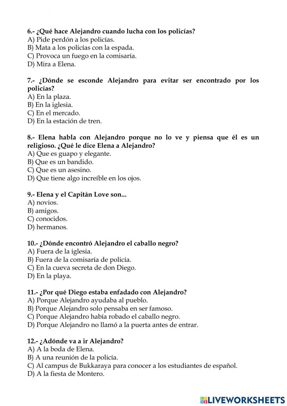 La máscara del Zorro ficha 8 (cap 6)